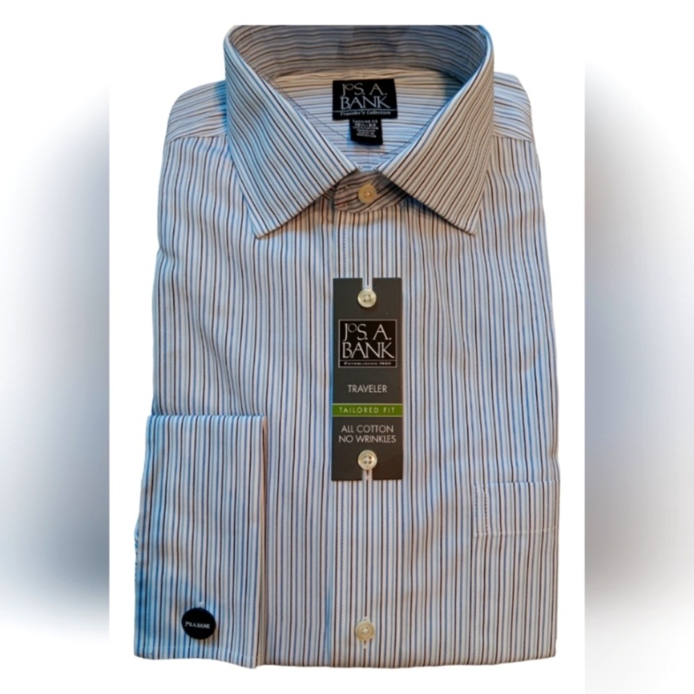 Jos.A.Bank Tailored Fit, Traveler Dress Shirt Size: 15 1/2 -32
